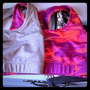 Set Of 3 Nike Sports Bras Medium